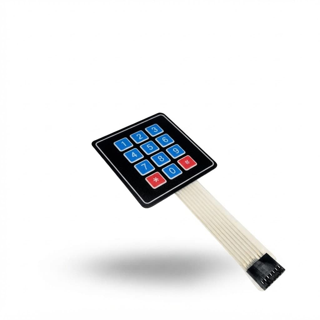 4x3 Matrix Membrane Keypad 12 Keys