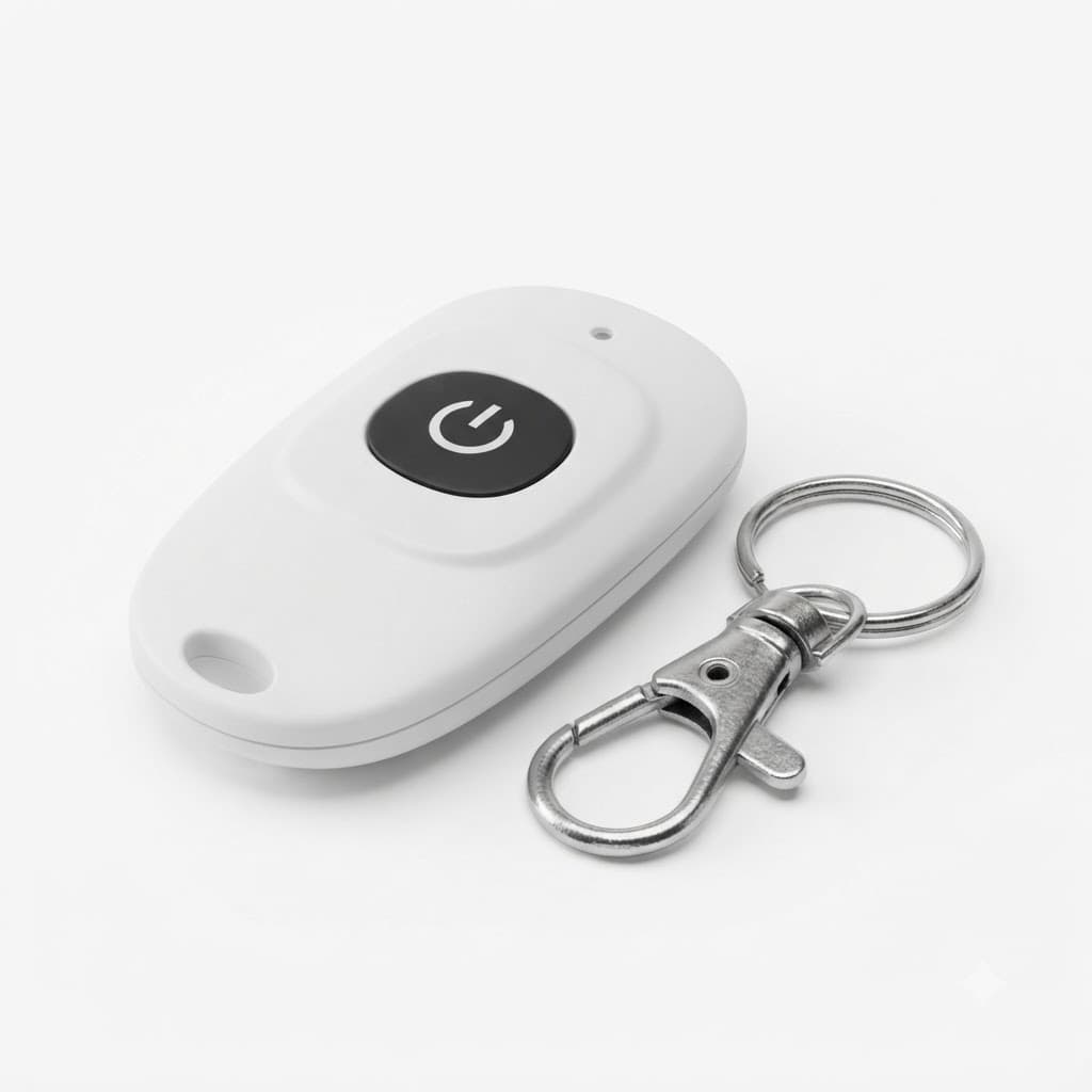 Rf 433mhz 1 Button White Mini Remote With Ev1527 Learning Code