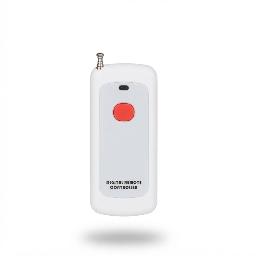 Rf 433 mhz 1 Button White Remote With Ev1527 Learning Code