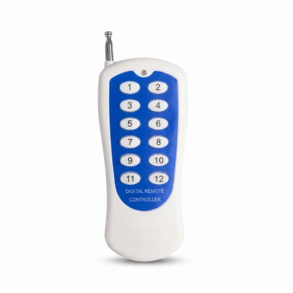 Rf 433 mhz 12 Button Blue Remote with Ev1527 Learning Code