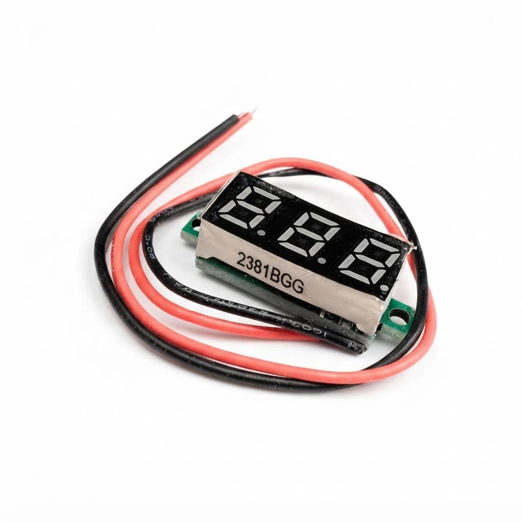 0.28inch 3.5-30V Two Wire DC Voltmeter Green
