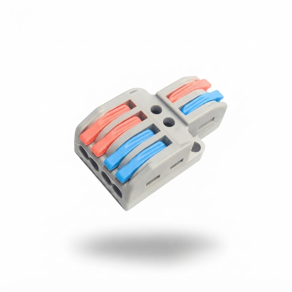 PCT-SPL-42 0.08-4mm 4:2 Pole Wire Connector Terminal Block with Spring Lock Lever