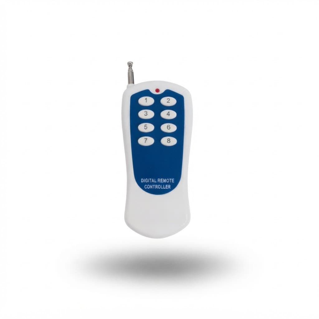 Rf 433 mhz 8 Button White Remote with Ev1527 Learning Code