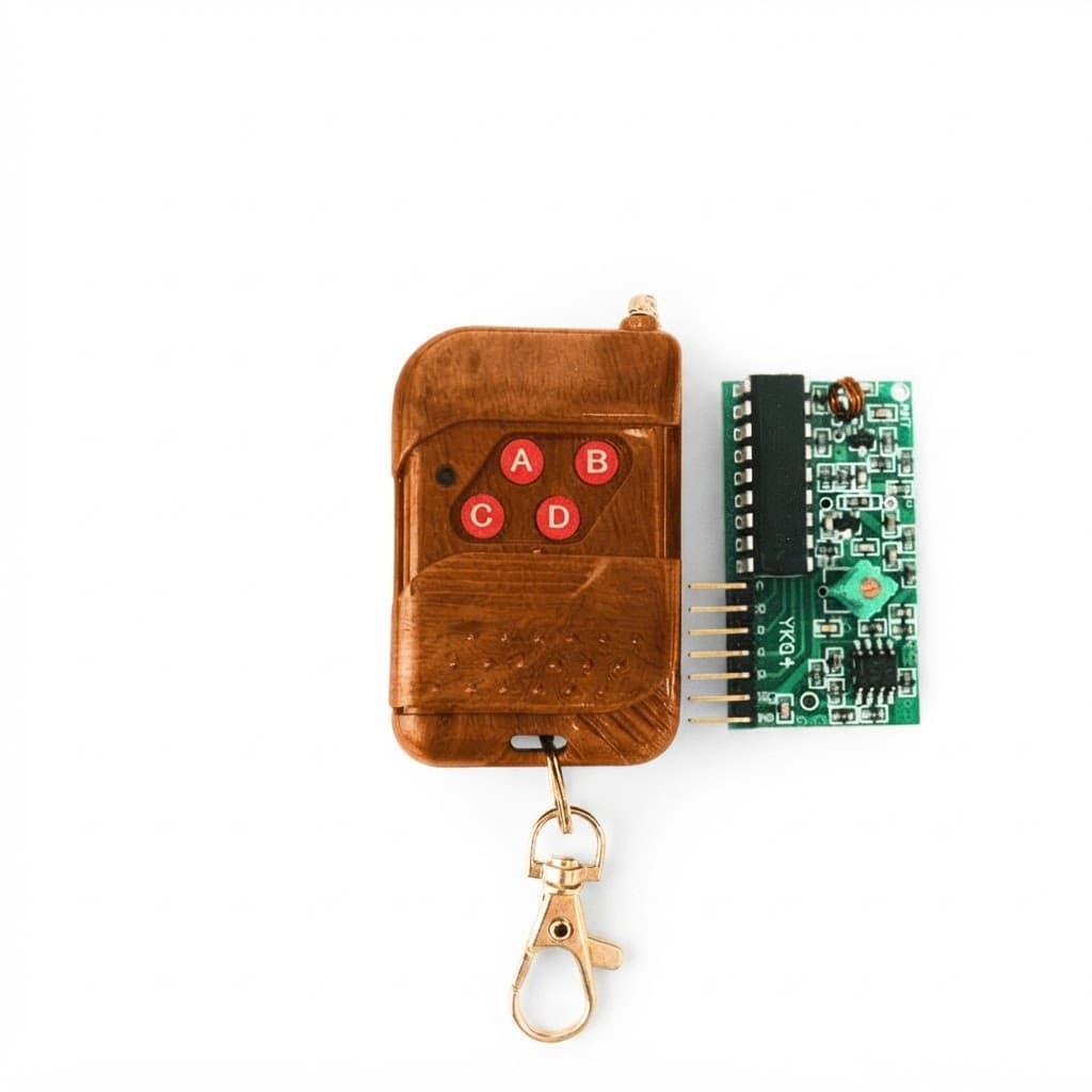 4 Channel Wireless Four Button RF Remote Control Transceiver Module (Mode: Non Locking)
