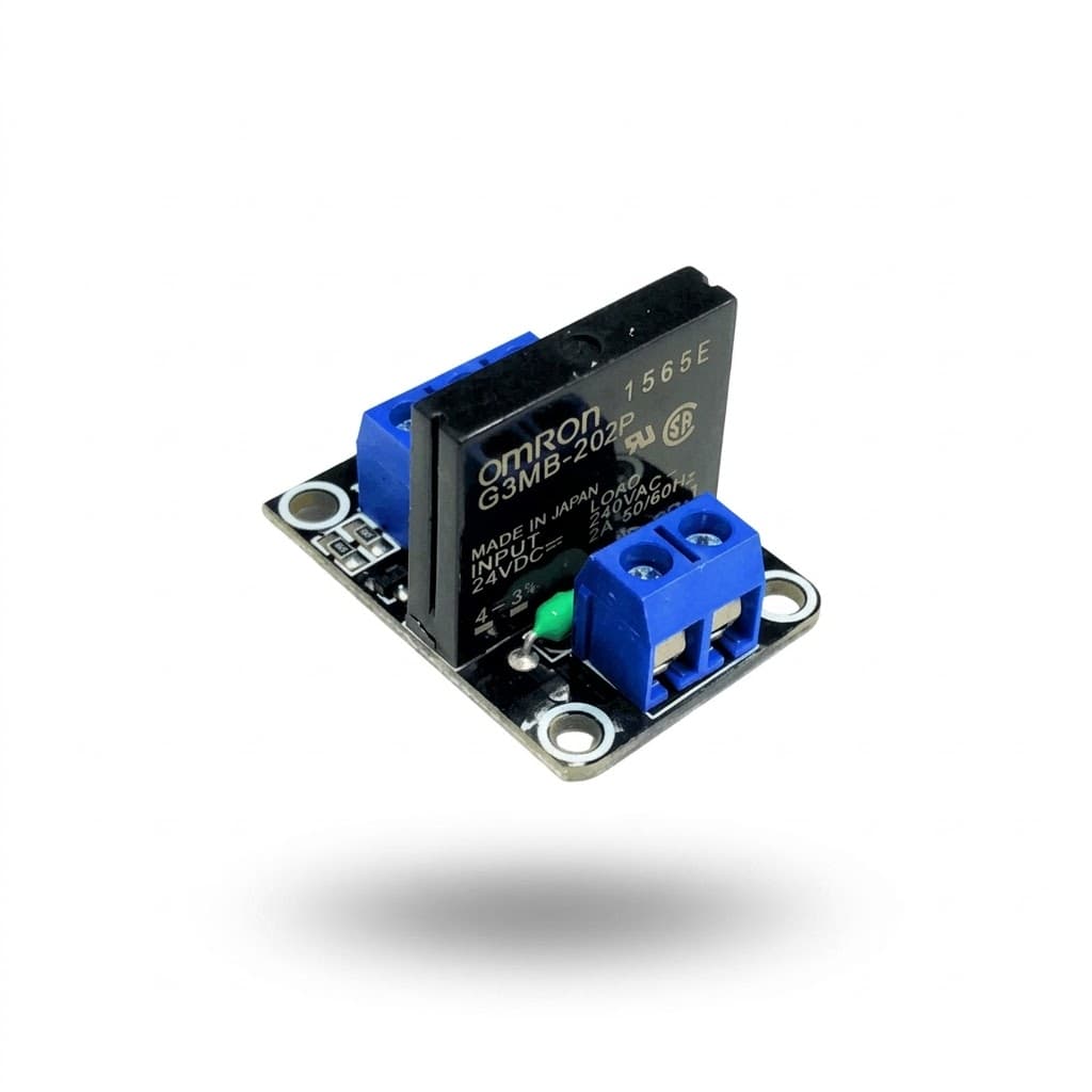 24V 1 Channel Solid State Relay Module with Resistive Fuse Low Level Trigger