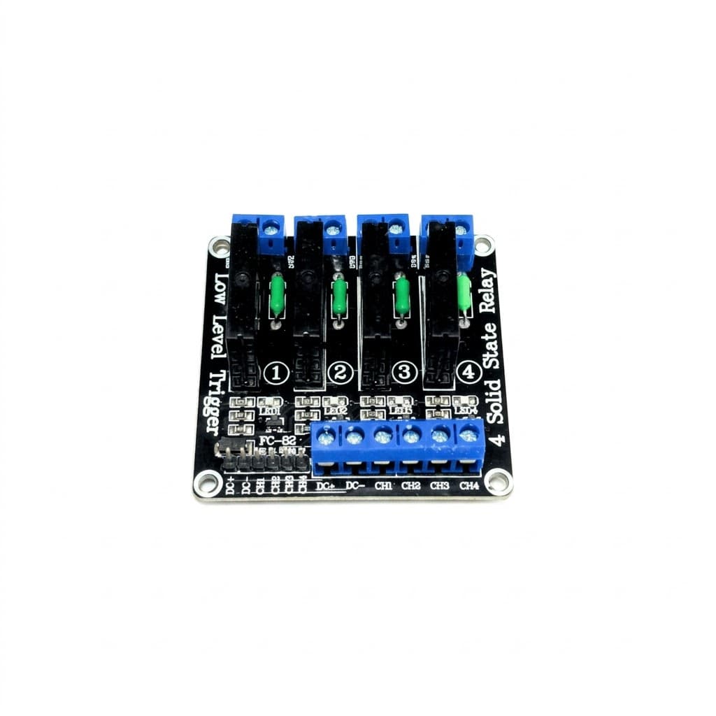 5V 4 Channel Solid State Relay Module With Resistive Fuse 240V 2A